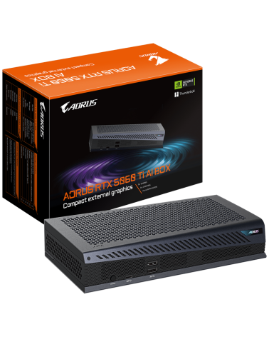 Видеокарта Gigabyte RTX5060Ti AI BOX 16GB GDDR7 3*TypeC 2xUSB3.2Gen2 3xDP HDMI RTL