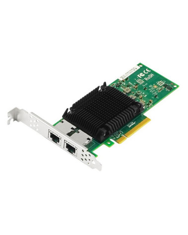 Сетевой адаптер Lr-Link LRES1012PT PCIe v3.0 x8 2*RJ45 10G NIC Card на базе Intel X710