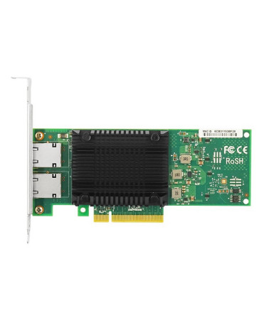 Сетевой адаптер Lr-Link LRES1012PT PCIe v3.0 x8 2*RJ45 10G NIC Card на базе Intel X710