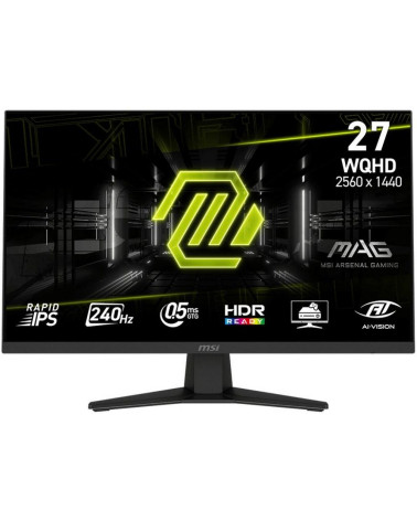 Монитор 27" MSI MAG 274QF X24  Rapid IPS, 2560x1440, 240Hz, 0,5ms, 250сd/m, 1000:1, HDR | 2xHDMI(2.0b), DP(1.2a) | InPSU, Vesa 1