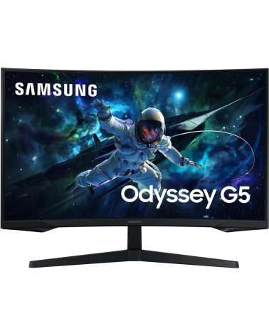 Монитор 27" SAMSUNG S27CG550EI Odyssey G5 G55C QHD Curved VA, 2560x1440, 165Hz, 1ms, 300сd/m, 2500:1, HDR10 | HDMI(2.0), DP(1.2)