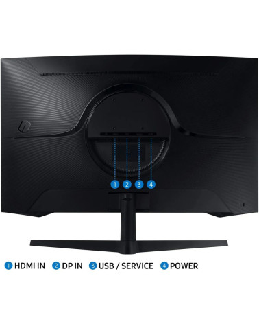 Монитор 27" SAMSUNG S27CG550EI Odyssey G5 G55C QHD Curved VA, 2560x1440, 165Hz, 1ms, 300сd/m, 2500:1, HDR10 | HDMI(2.0), DP(1.2)