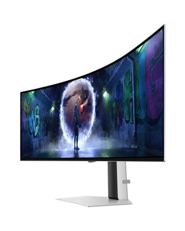 49" Монитор Samsung Odyssey OLED G9 G93SD S49DG932SI Silver DQHD (5120x1440), OLED, 240Hz, HDMI+Micro HDMI+DP, curved 