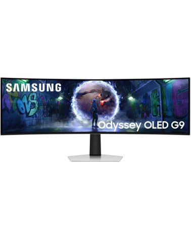 49" Монитор Samsung Odyssey OLED G9 G93SD S49DG932SI Silver DQHD (5120x1440), OLED, 240Hz, HDMI+Micro HDMI+DP, curved 