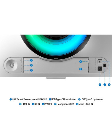 49" Монитор Samsung Odyssey OLED G9 G93SD S49DG932SI Silver DQHD (5120x1440), OLED, 240Hz, HDMI+Micro HDMI+DP, curved 