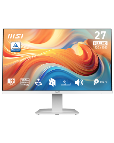 Монитор 27" MSI PRO MP273W E14A  IPS, 1920x1080, 144Hz, 4ms, 250сd/m, 1500:1, HDR | VGA, HDMI(2.0), DP(1.2a) | ExPSU, Speakers, 