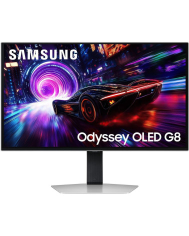 27" Монитор Samsung Odyssey OLED G8 G81SF S27FG812SI Silver UHD (3840x2160), OLED, 240Hz, HDMIx2+DP 