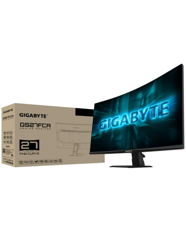 Монитор 27" Gigabyte GS27FCA EK Black 27" VA, Curved, 1920x1080, 200Hz, 8bit, 1ms, 250cd/m, 3000:1, 2xHDMI-2.0, DP-1.4, Vesa100)