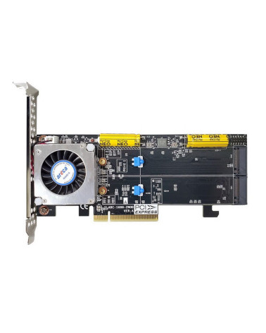 RAID-контроллер Areca ARC-1686-2NOD PCIe 4.0 x8 Low Profile, 2 x M.2 Connector, Tri-mode interface at each M.2 bays - 12Gb/s SAS