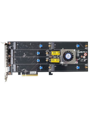 RAID-контроллер Areca ARC-1686-6NOD PCIe 4.0 x8  Full Height, 6 x M.2 Connector, Tri-mode interface at each M.2 bays - 12Gb/s SA