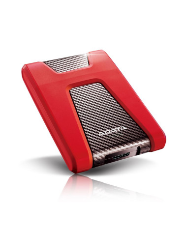 Жесткий диск внешний ADATA HD650 AHD650-2TU31-CRD 2TB 2.5" USB 3.1, LED indicator, Red, Retail 20, (460707) 