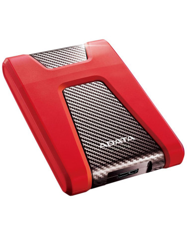 Жесткий диск внешний ADATA HD650 AHD650-2TU31-CRD 2TB 2.5" USB 3.1, LED indicator, Red, Retail 20, (460707) 