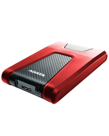 Жесткий диск внешний ADATA HD650 AHD650-2TU31-CRD 2TB 2.5" USB 3.1, LED indicator, Red, Retail 20, (460707) 