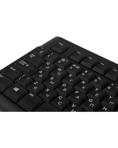 Клавиатура Logitech K120 черная, офисная, 104 клавиши, защита от воды |920-002583| USB 1.5м, RTL 