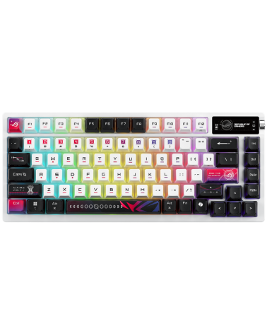 Клавиатура ASUS M704 ROG AZOTH X ROG NX Snow PBT 75% USB 2.4GHz BT 