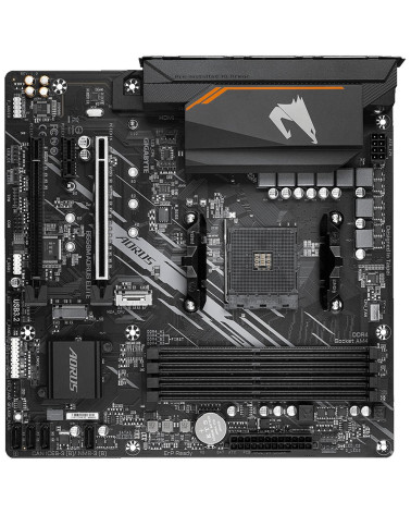 Материнская плата Gigabyte B550M AORUS ELITE, Socket AM4, AMD B550, 4xDDR4-3200, DVI-D+HDMI, 2xPCI-Ex16, 1xPCI-Ex1, 4xSATA3(RAID