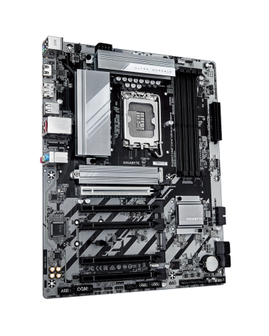 Материнская плата Gigabyte B860 DS3H B860, LGA1851, 4*DDR5, 5*PCIEx16, 2*M.2, 2*TypeC, 1*USB3.2Gen2, 2*USB3.2Gen1, 8*USB2.0, 4*S