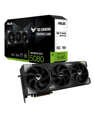 Видеокарта ASUS RTX5080 TUF GAMING OC 16GB GDDR7 256bit 3xDP 3xHDMI 3FAN RTL [TUF-RTX5080-O16G-GAMING]