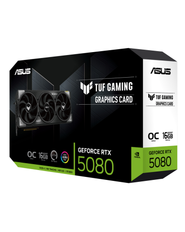 Видеокарта ASUS RTX5080 TUF GAMING OC 16GB GDDR7 256bit 3xDP 3xHDMI 3FAN RTL [TUF-RTX5080-O16G-GAMING]