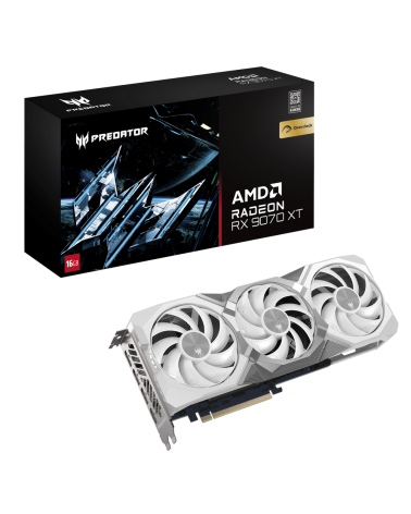 Видеокарта Acer RX9070XT PREDATOR BIFROST WHITE OC 16GB GDDR6 256bit 3xDP HDMI 3FAN RTL
