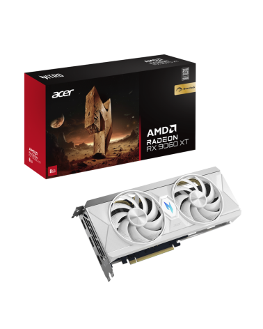 Видеокарта Acer RX9060XT NITRO WHITE OC 8GB GDDR6 128bit 2xDP HDMI 2FAN RTL