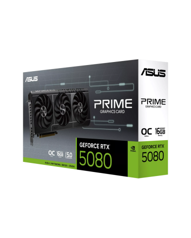 Видеокарта ASUS RTX5080 PRIME EVO OC 16GB GDDR7 256bit 3xDP HDMI 3FAN RTL (PRIME-RTX5080-O16G-EVO)