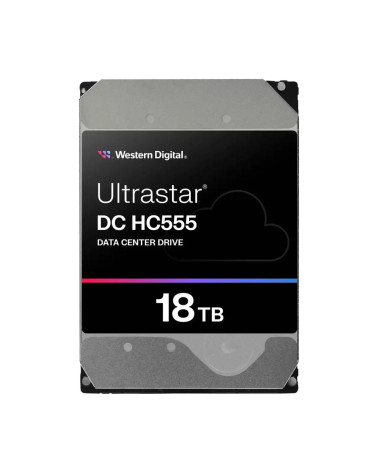 Жесткий диск серверный 3.5" 18TB WD Ultrastar DC HC555 WUH722018CL5204 SAS 12Gb/s, 7200rpm, 512MB, 512e, 0B47747 