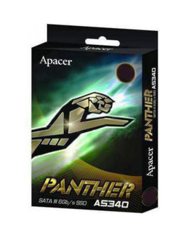 Твердотельный накопитель SSD Apacer AS340 Panther AP240GAS340G-1 240GB 2.5" Client SATA 6Gb/s, 475/380, IOPS 70K, MTBF 1.5M  TLC