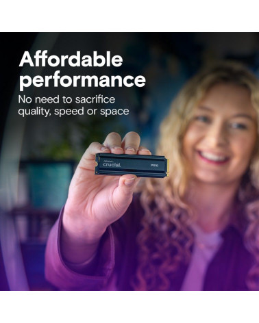 Твердотельный накопитель SSD Crucial P510 1TB PCIe Gen5 NVMe 2280 M.2 SSD with heatsink CT1000P510SSD5