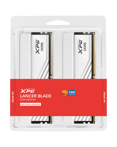 Модуль памяти ADATA 16GB DDR5 5600 DIMM XPG Lancer Blade White RGB CL 46, Intel XMP 3.0 / AMD EXPO