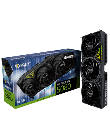 Видеокарта Palit RTX5080 GAMINGPRO V1 16GB GDDR7 256bit 3xDP HDMI 3FAN RTL
