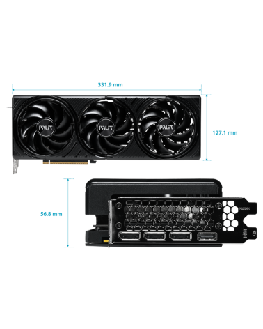 Видеокарта Palit RTX5080 INFINITY 3 OC 16GB GDDR7 256bit 3xDP HDMI 3FAN RTL