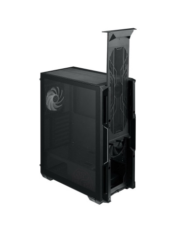 Корпус XPG STARKER BLACK (STARKER-BKCWW) (Midi-Tower, черный, TG, 120mm ARGB fan + 120mm fan)