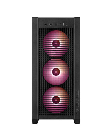 Корпус ASUS TUF GAMING GT302 TG ARGB BLACK (90DC00I0-B19000) GT302/ARGB FANS/BLK