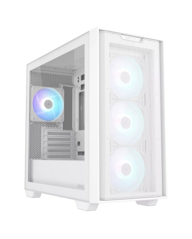 Корпус ASUS A21 PLUS ASUS CASE WHITE  /ARGB FANS/WHT/EPS