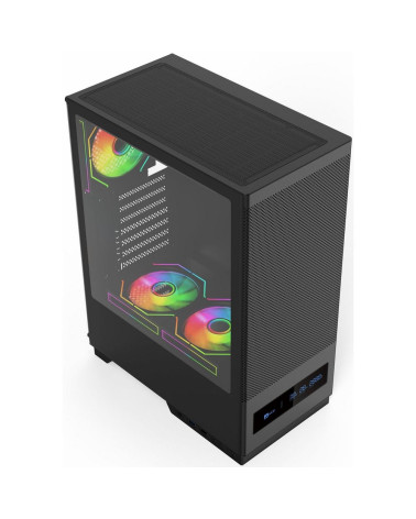 Корпус для ПК ACD Citadel 108DB ATX, Type-C + 2 X USB ports + HD audio combo, Mesh, TG, Black