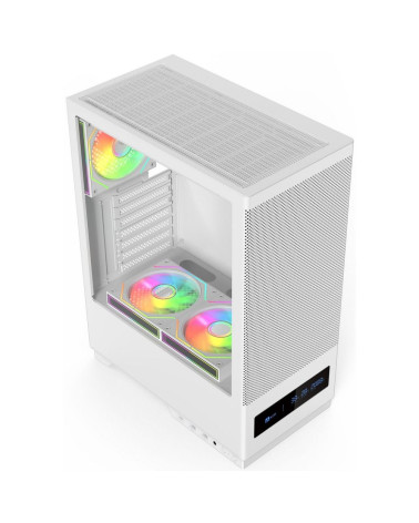 Корпус для ПК ACD Citadel 108DW ATX, Type-C + 2 X USB ports + HD audio combo, Mesh, TG, White
