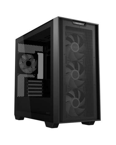 Корпус ASUS A21 PLUS TG ARGB BLACK-SI ARGB FANS/BLK/EPS