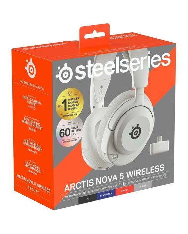 Наушники SteelSeries Arctis Nova 5 Wireless White