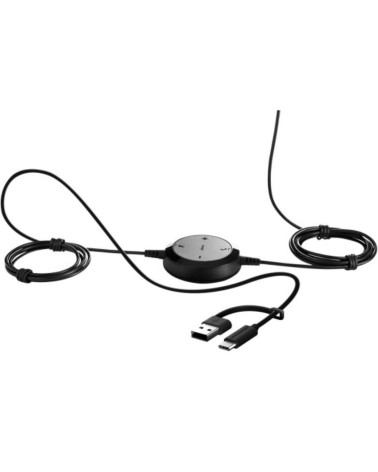 Проводная гарнитура Jabra Evolve 20 SE, Stereo MS, USB C/A adapter, Leather (PN:4999-823-369)