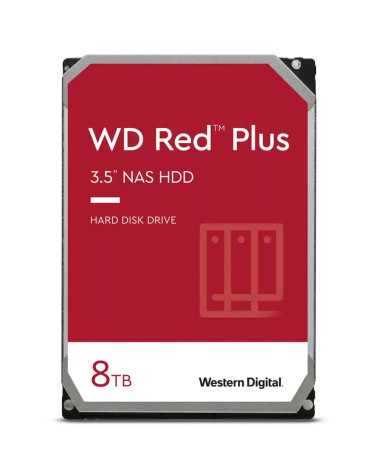 Жесткий диск Western Digital 3.5" NAS HDD 8TB Red Plus WD80EFPX SATA 6Gb/s (SATA-III), 256 Mb, 5640 rpm 