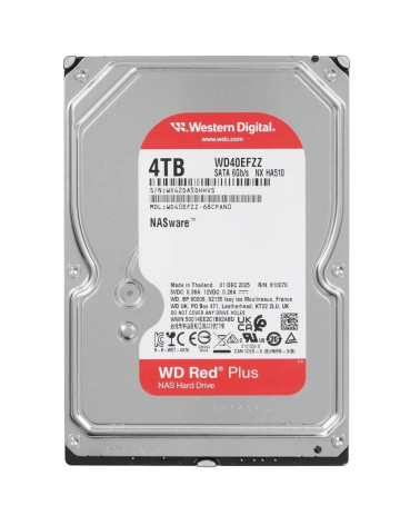 Жесткий диск Western Digital 4TB WD40EFZZ Red Plus, SATA3, Cache 128MB IntelliPower 