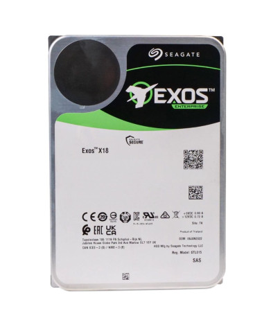 Жесткий диск серверный Seagate Exos X18 ST12000NM004J 12TB 3.5" SAS 12Gb/s, 7200rpm, 256MB, 512e/4Kn, Bulk (020398) 