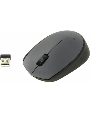 Мышь беспроводная Logitech M170 Gray |910-004642| серая, оптическая, 1000dpi, 2.4 GHz, USB-ресивер, (062887) 10 