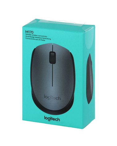Мышь беспроводная Logitech M170 Gray |910-004642| серая, оптическая, 1000dpi, 2.4 GHz, USB-ресивер, (062887) 10 
