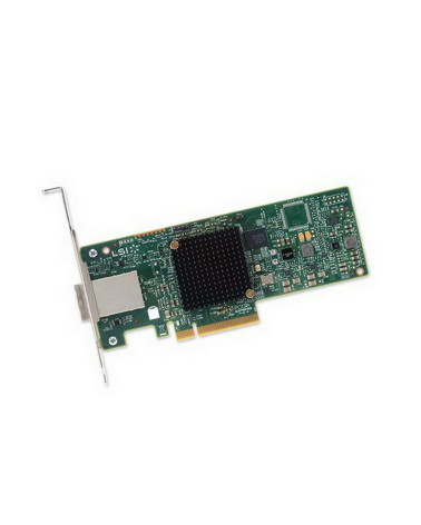 HBA-адаптер Broadcom LSI SAS 9300-8E SGL (LSI00343 / H5-25460-00 / H3-25460-02H)  PCIe 3.0 x8 LP, SAS/SATA 12G HBA, 8port(2*ext 