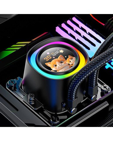Вентилятор Cooler ID-Cooling FX360 LCD BLACK LCD SCREEN 350W/ all Intel/AMD