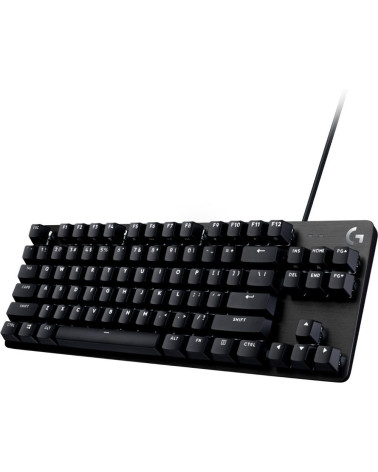 Клавиатура игровая Logitech G413 TKL SE черная, без цифрового блока, механические переключатели, белая подсветка, USB 1,8м, RTL 