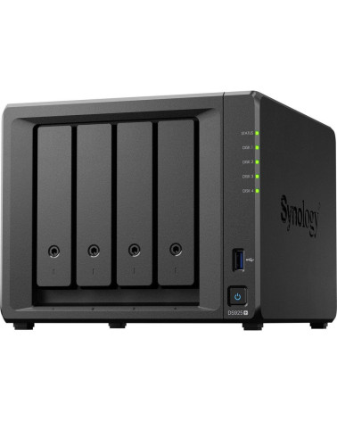 Платформа СХД Synology DS925+ 4 Bay (Max.9) 2xM.2 2xGLAN 4GB (Max.32GB) DDR4 2xUSB 