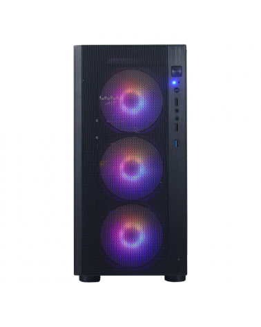 NZXT H210 Mini ITX Black/Black Chassis with 2x 120mm CA-H210B-B1 Mini ITX Black/Black Chassis with 2x 120mmAer F Case Fans